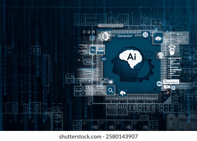 AI: The concept of controlling technology tools, artificial intelligence, intelligent robots, the development of artificial ethics chips. Future global artificial intelligence science and technology.