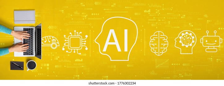 AI concept with person using a laptop computer - Shutterstock ID 1776302234