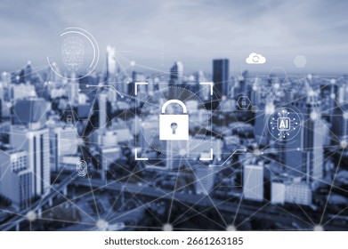 AI cyber security system using biometric authentication and privacy control. Cyber security protects identity, cybersecurity detects threats, cybersecurity ensures safety, and secures data. Vouch