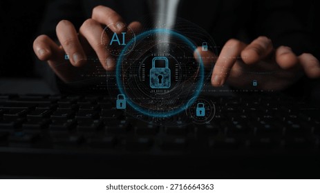 AI cyber security system using biometric authentication and privacy control. Cyber security protects identity, cybersecurity detects threats, cybersecurity ensures safety, and secures data. Marrow