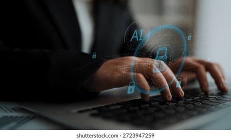 AI cyber security system using biometric authentication and privacy control. Cyber security protects identity, cybersecurity detects threats, cybersecurity ensures safety, and secures data. Marrow