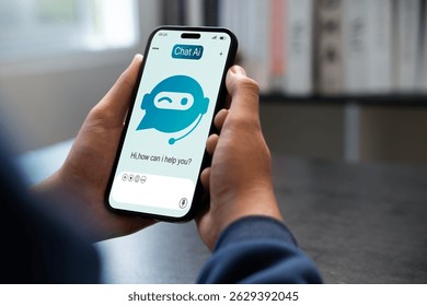 AI driven chatbot application system, Intelligent responses to customer inquiries customer service through mobile and computer platforms.Artificial intelligence respond to online messages in real time
