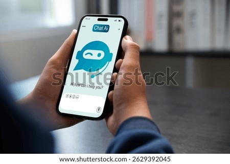 AI driven chatbot application system, Intelligent responses to customer inquiries customer service through mobile and computer platforms.Artificial intelligence respond to online messages in real time