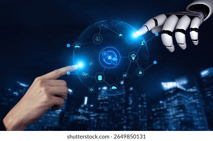 AI enables collaborative intelligence by linking robotics, machine learning, and data systems to automate operations and improve real-time decision-making. Vouch