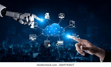 AI enhances cloud computing with scalable infrastructure, secure data, and smart services to support digital business transformation. Artificial intelligence spline
