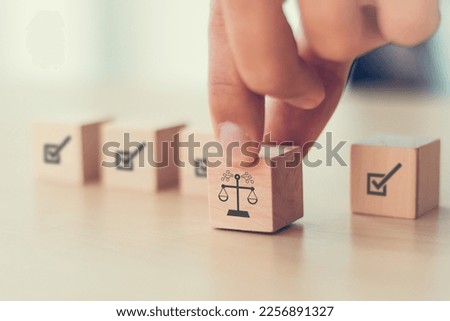 AI ethics or AI Law concept. Developing AI codes of ethics. Compliance, regulation, standard , business policy and responsibility for guarding against unintended bias in machine learning algorithms. 