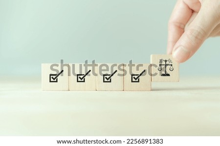 AI ethics or AI Law concept. Developing AI codes of ethics. Compliance, regulation, standard , business policy and responsibility for guarding against unintended bias in machine learning algorithms. 