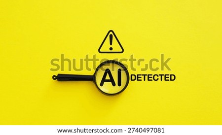 AI Generated Content Detection Concept, Identifying Artificial Intelligence Text and Images, Authenticity Verification and Plagiarism Checking in Digital Content