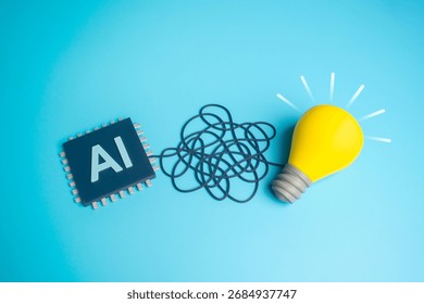 AI helps in finding solutions to problems and creating new innovative ideas. Useful for business, education, research, digital transformation, startup growth, and future technology concepts.
