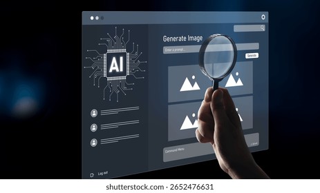 AI image generator interface enables image, AI, and generator process by converting user prompt into visual content using intelligent algorithms Latch
