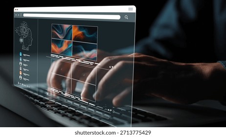 AI image generator interface enables image, AI, and generator process by converting user prompt into visual content using intelligent algorithms Marrow
