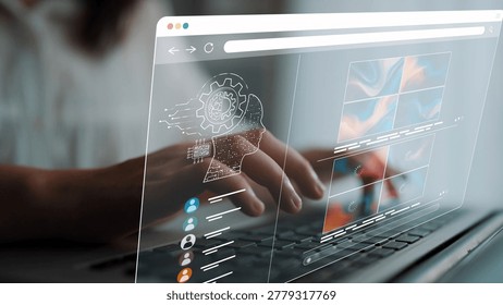 AI image generator interface enables image, AI, and generator process by converting user prompt into visual content using intelligent algorithms Marrow