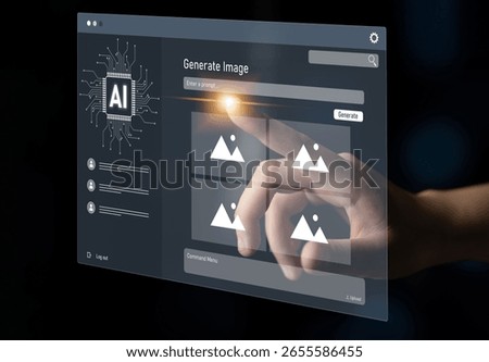 AI image generator interface enables image, AI, and generator process by converting user prompt into visual content using intelligent algorithms Latch