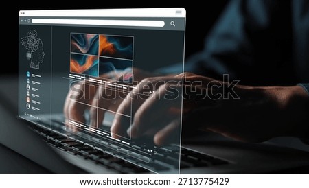 AI image generator interface enables image, AI, and generator process by converting user prompt into visual content using intelligent algorithms Marrow