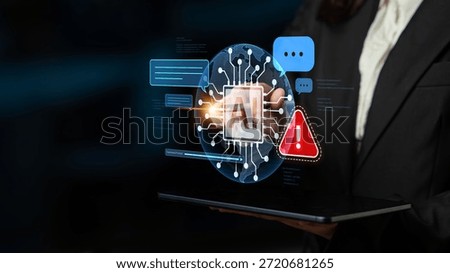 AI interface showing prompt error warning and system alert. AI prompt failure can lead to incorrect output or hallucination. Managing AI prompt error is crucial in safe AI deployment. Spline