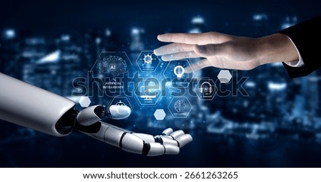 AI learning system powered by deep learning, supervised models, and NLP. Diagram illustrates how AI learns through automation, data processing, and intelligent self-improvement. spline