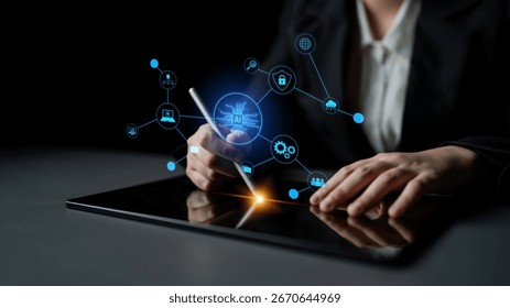 AI network system connects data, security, communication, and intelligence. AI network system enables smart interaction, AI network boosts productivity, and AI network system transforms. Latch