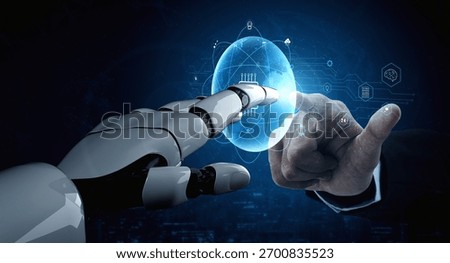 AI on a global quantum computing network, the future of communication and data processing. A worldwide AI system powered by quantum technology. Motif