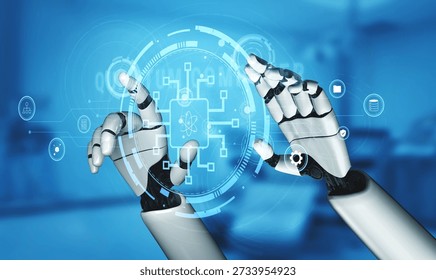 AI on a quantum computer processor, the future of technology. The architecture of a quantum computer revolutionizes high-performance AI computing. Motif