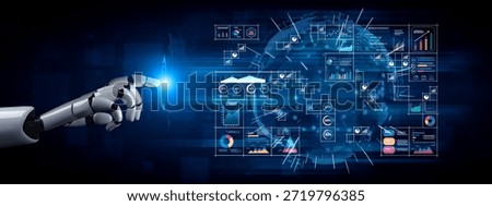 An AI powered big data visualization and business analytics grid. A complex collection of AI charts for comprehensive company reporting. Motif