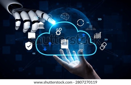 An AI powered cloud computing platform for enterprise business solutions. A central AI system for data storage, security, and processing. Motif