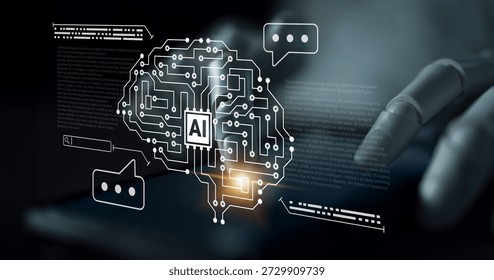 AI processing complex data networks and powering digital transformation, enabling automation, insight generation, and innovative enterprise solutions Parse