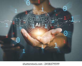 AI security, future artificial intelligence, antivirus security technology Future internet protection with AI to check firewall information