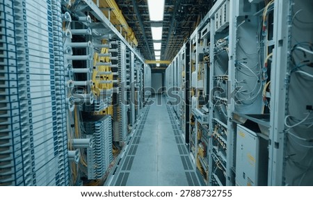 AI Server Cluster Within Modern Data Center Supporting Artificial Intelligence and High-Performance Computing