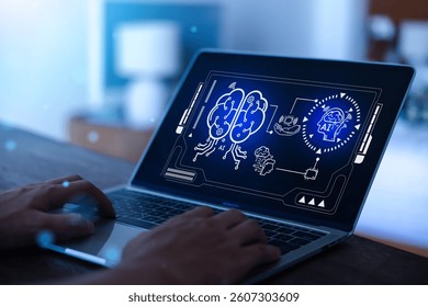 
AI Technology, Artificial Intelligence, AI Brain Pattern, Intelligent Robotics, Future Technological Changes in AI, Artificial Intelligence Engineering, Big Data