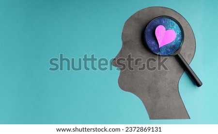 AI Technology Concept. Theory of Mind, Self Awareness of AI. They Aware of their own Emotions and Mental States. Conceptual Photo