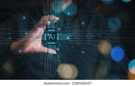 ai, technology, processor, unit, artificial intelligence, central processing unit, innovation, innovative, process, neural. on hand show central processing unit processor. artificial intelligence.