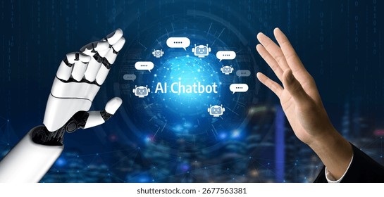 AI Virtual Assistant Artificial Intelligence Chatbot Controlled by Prompt Engineering for Explainable Generative AI information and LLM Deep Learning Technology for Smart Business Work Support. Vouch
