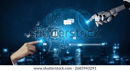 AI Virtual Assistant Artificial Intelligence Chatbot Controlled by Prompt Engineering for Explainable Generative AI information and LLM Deep Learning Technology for Smart Business Work Support. Vouch