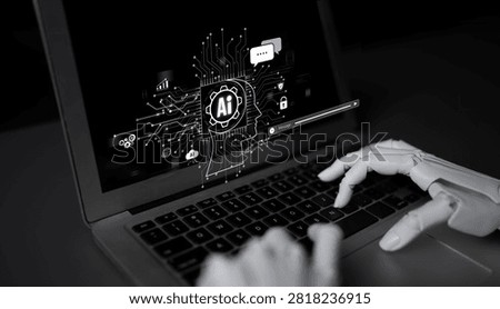 AI Virtual Assistant Artificial Intelligence Chatbot Controlled by Prompt Engineering for Explainable Generative AI information and LLM Deep Learning Technology for Smart Business Work Support. Latch