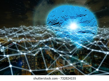  AI(Artificial Intelligence) concept.