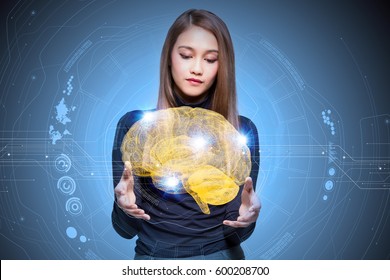 AI(Artificial Intelligence) concept, 3d rendering