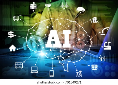 AI(Artificial Intelligence) concept. deep learning. - Shutterstock ID 701349271