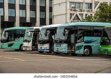 Aichi-ken Minato-ku, Port Of Nagoya, 23-06-2019, Japan Bus Fleet.