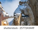 Aiguille du Midi - The highest cable car station in France.