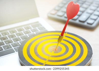 Aim and objective concept, Setting goal for business
