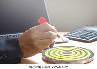 Aim and objective concept, Setting goal for business