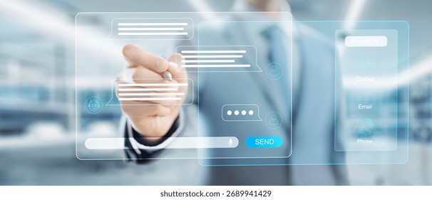 AI-Powered Chatbot Communication Interface for Customer Support Solutions.