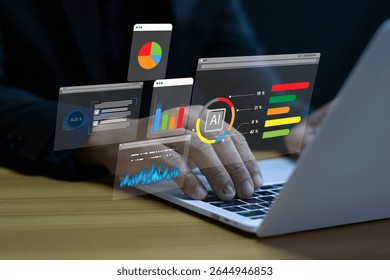 AI-powered data analysis High-precision technology, detailed data analysis, business growth analysis