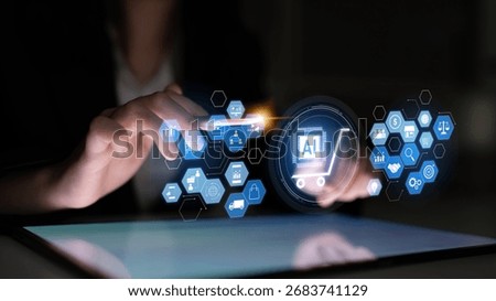 AI-powered e-commerce ecosystem connecting customer data, marketing, logistics, product management, and business intelligence to drive retail efficiency and digital growth Latch
