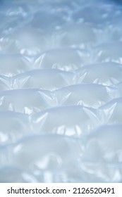 Air Bags For Packaging. Delivery From The Online Store In A Box Is Well-packed, Plastic Pillows, Plastic With Air To Protect Products Inside The Air Bag. Good Pack