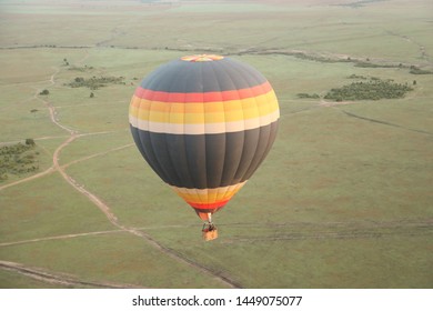 Air Balloon Flying Masai Mara, Kenya, Africa 4th May 2019