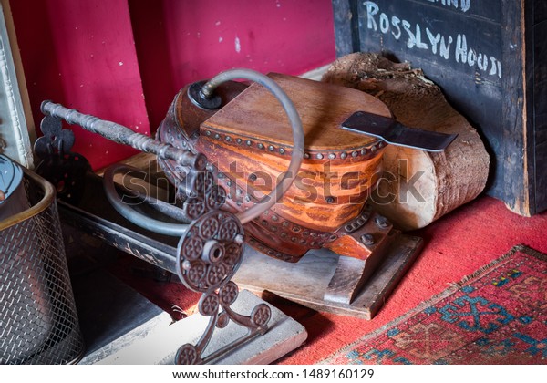 Air Bellows Fire Fireplace Stock Photo Edit Now 1489160129