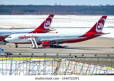 Air Berlin Airbus A330-223, Registration D-ALPG, Manufacturer Serial Number (MSN): 493, Is Preparing For A Flight At The Berlin Tegel Airport. Berlin, Germany March 30, 2013.