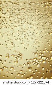 Air bubbles of champagne