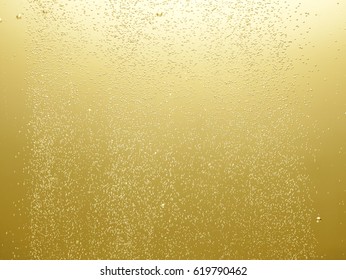 Air bubbles of champagne